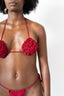 RED BLOOM BIKINI ROSE TOP